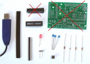 AE-ATMega基板とATMega328Pは、付属していません。